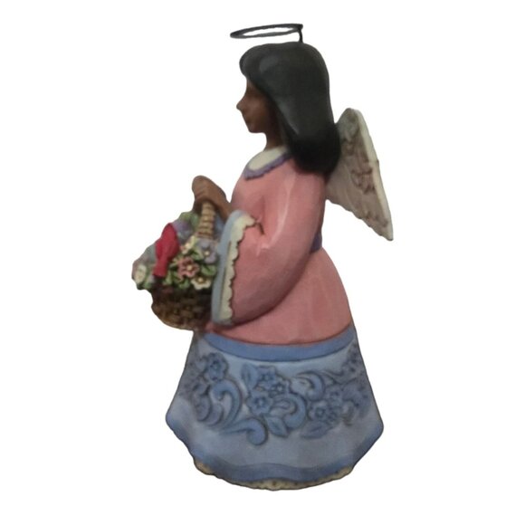 Basket Of Easter Blessings Angel Figurine Jim Shore Heartwood Creek 2021 - Picture 2 of 16